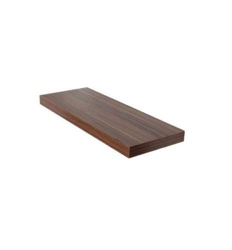 Image of Optimal Products HUDSON HIGH GLOSS FLOATING SHELVE SHELF SHELVES DISPLAY UNIT WALL MOUNTED STORAGE (Walnut, 900 X 235 X 38 MM)