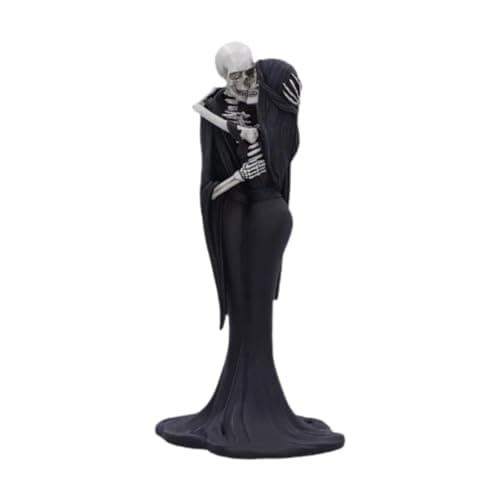 Image of KiBcsLic Eternal Embrace Skeletons Figurine Collection for Gothic Wedding Cake Topper