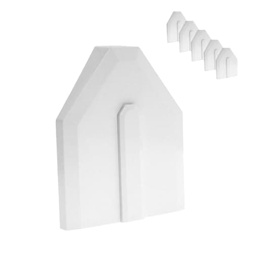 Image of Universal Glazing Bar End Cap Conservatory Roof Rafter Trim - White, 5 Pack
