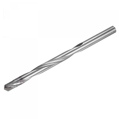Image of sourcing map 12mm Cutting Dia Cemented Carbide Twist Extra Long Drill Bit with Round Straight Shank for Hardened Steel Stainless Steel, 200mm Length