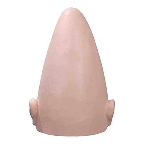 Image of Alien Bald Head Thick Skin Egg Shaped Hairless Fake Skull Wig Cap Fancy Dress Costume Cosplay Hat For Halloween Party