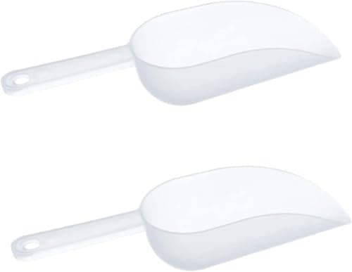 Image of Kitchen Plastic Ice Scoop, Candy Scoop, Popcorn Scoop,Plastic Kitchen Scoop, Ice Cream, Rice Grain Scoop Flour Sugar Dried Fruit Melon Seeds Small Shovel(2PCS)