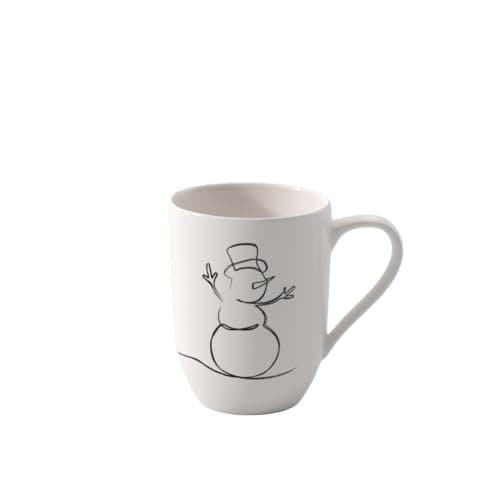 Image of Villeroy & Boch – Statement Lines Mug Xmas, 280 ml, Premium Porcelain, White