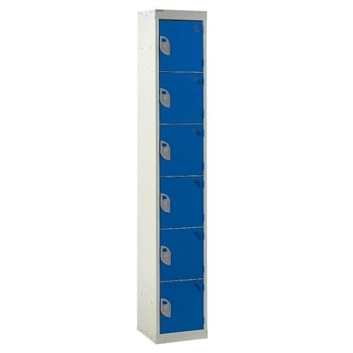 Image of Display Boards Direct Express Standard 6 Compartment Locker Blue 1800mm x 300mm x 450mm