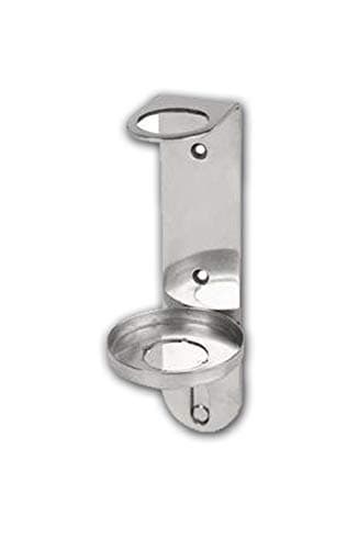 Image of WALL MOUNT 300ml SINGLE DISPENSER CHROME HOLDER Ideal for Sea Kelp Bottles