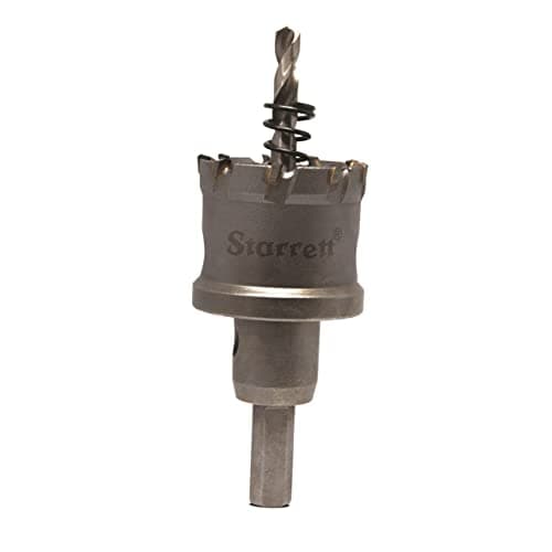 Image of Starrett Carbide Tipped Hole Saw - CTD39 TCT Deep Cut Holesaw Cutter - For Metal Stainless Steel Iron Aluminium - 39mm