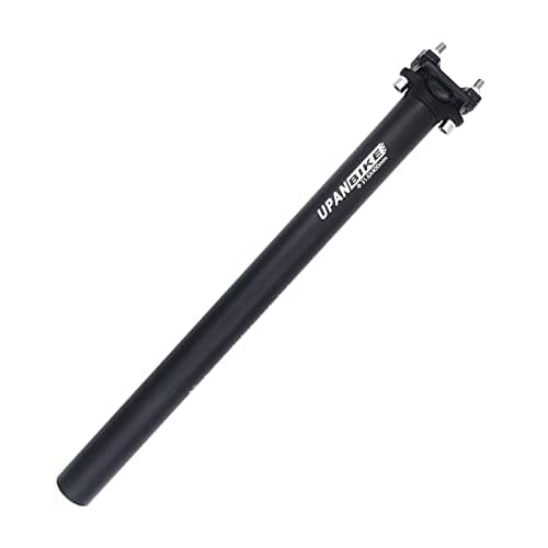 Image of UPANBIKE Bike Seatpost Aluminum Alloy φ25.4 28.6 27.2 30.9 31.6mm*400mm Extender Length Seat Post for Mountain Bike(Black φ31.6mm)