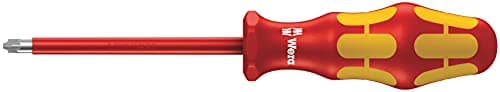 Image of Wera 05006190001 1 x 80 mm "165i PZ/S VDE" Insulated Screwdriver for Slotted/Phillips-screws - Silver