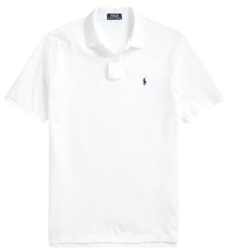 Image of Polo Ralph Lauren Men's New Classic Fit Polo Shirt, Ralph Lauren White, Large