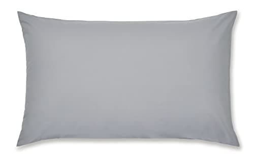 Image of Catherine Lansfield Easy Iron Percale Standard Pillowcase Pair Grey