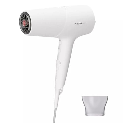 Image of Philips 5000 Series Hair Dryer with ThermoShield Technology, 3 Heat and 2 Speed Levels, 2100 W Drying Power, BHD500/00