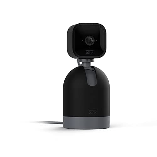 Image of Blink Mini Pan-Tilt Camera | Rotating indoor plug-in pet security camera, two-way audio, HD video, motion detection, Alexa enabled (Black)