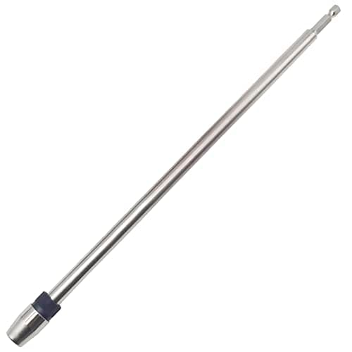 Image of QISF 300mm Long Bit Holder, 1/4 Inch Hex Shank Quick Release Bar Socket Screwdriver Bit Extender Holder, Self-Locking Extension Drill Chuck Adapter Conversion Tool