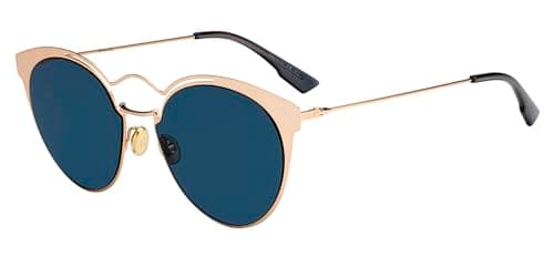 Image of Christian Dior Women’s DIORNEBULA A9 000 54 Sunglasses, Gold (Rose Gold/Bl Blue)
