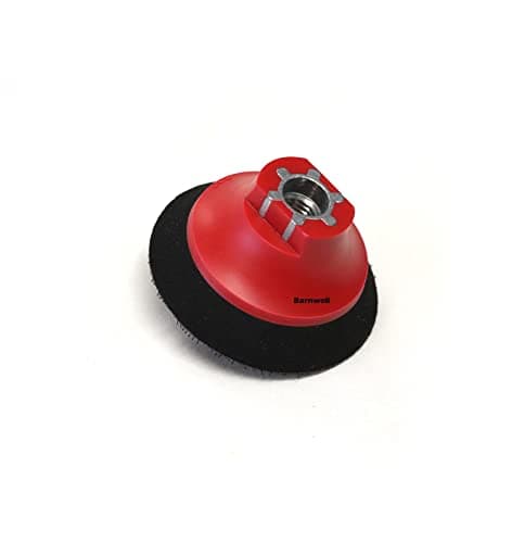 Image of Barnwell 3" 75mm Rotary Backing Plate Pad M14 (Red/Black) Polishing Machine