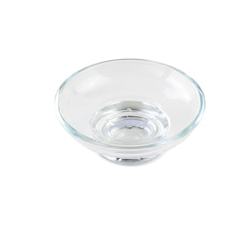 Image of YOSSEE Glass Soap Dish – Replacement Soap Dish – Thick Clear Glass – Universal Fit for Bathroom, Shower & Sink