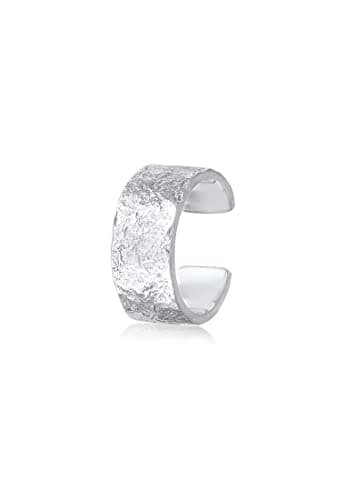 Image of Elli Earrings Ladies Earcuff Wide Hammered in 925 Sterling Silver