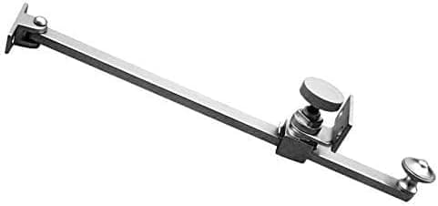 Image of Ironmongery Solutions® Inward Adjustable Casement Stay – 250mm Solid Brass, Chrome Polish Window Hardware, Easy Fit