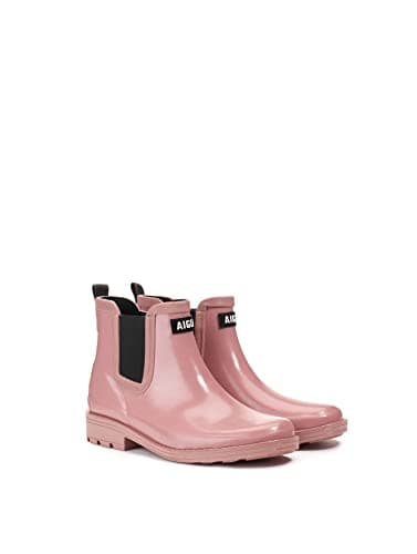 Image of Aigle Women's Carville 2 Wellington Boots, Pink Misty Rose, 5 UK