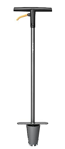 Image of Fiskars Flower Bulb Planter, Ergo, Length: 1 m, Weight: 1.95 kg, Steel/Plastic, Black/Orange, 1057078