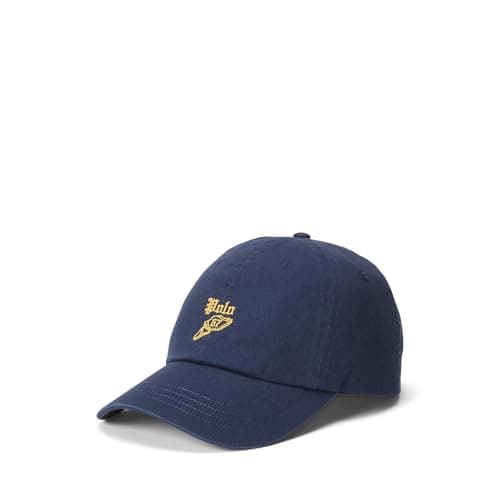 Image of Polo Ralph Lauren Mens Stretch-Cotton Twill Ball Cap, Newport Navy, One size