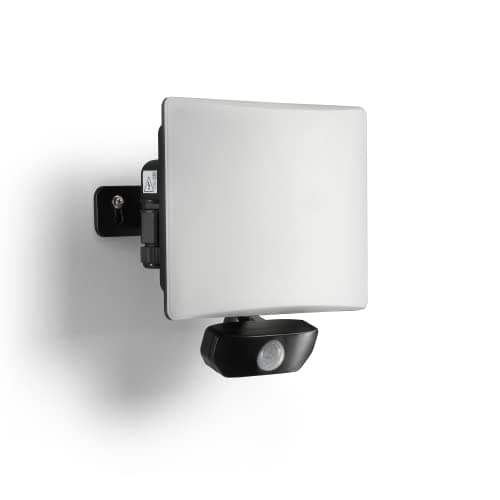 Image of Auraglow 50W 4200lm Full Screen Slimline LED Security Motion Sensor PIR Flood Light Black Outdoor Wall Lamp