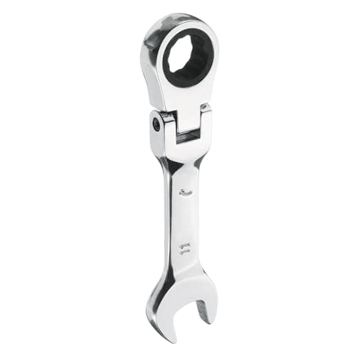 Image of sourcing map Flex-Head Ratcheting Combination Wrench 11mm Metric 72-Teeth CR-V Steel Polished Chromium Plating Open End Ratchet Spanner Gear for Fasteners Nut Bolt