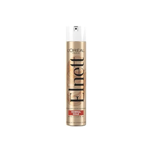 Image of L'Oreal Elnett Hairspray for Normal Hold, Gives hold and natural looking shine, 24H normal hold with natural looking shine, feels clean and ready to restyle, 400ml