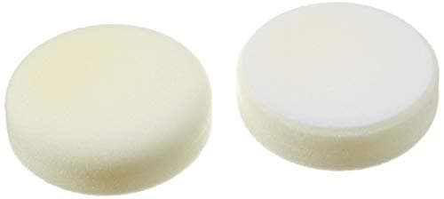 Image of ALCLEAR 558030H Sanding Pad, Car Polishing Sponges, Hard, Diameter: 80 x 25 mm, White, Set of 2, Polishing Pad Polishing Pad Sponge Polishing Foam for Polishing Machine