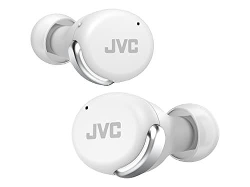 Image of JVC HA-Z330T-W - Compact True Wireless Earphones, Active Noise Cancelling, Lightweight, Stylish Design, BT 5.2, Waterproof (IPX4), 21 Hours Playtime, Low Latency Mode for Games, (White)