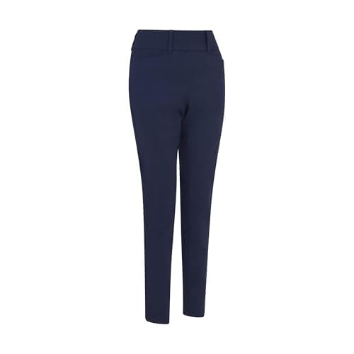 Image of Callaway Ladies Golf Trousers - Chev Pull On Pants with Stretch for Women, Flat Front, Opti Dri Technology (Peacoat Blue)