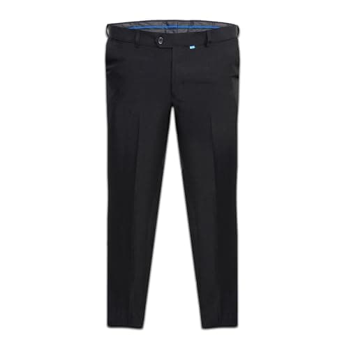 Image of Duke Mens Kingsize Max D555 Adjustable Waist Trousers (50L) (Black)
