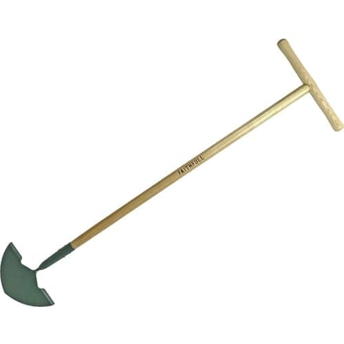 Image of Faithfull Countryman Carbon Steel Treaded Edging Iron Overall Length 1030mm