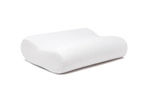 Image of Belledorm Contour Pillowcase Pair - Knitted Jersey Cotton - Suitable for Memory Foam Contour Pillows (White, 51cm x 31cm, 11-13cm)