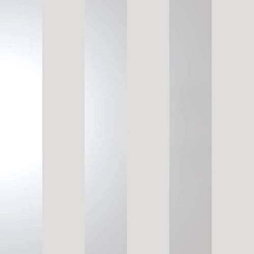 Image of Bold Stripe Grey Silver Metallic Shimmer Wallpaper Feature Holden Decor Dillan