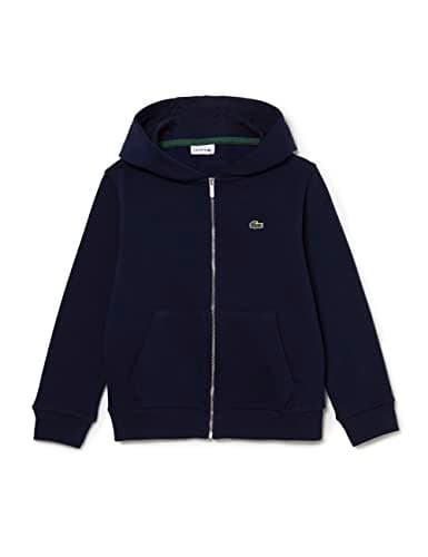 Image of Lacoste Boys Junior Basic Zip Hoodie Navy 10 Years