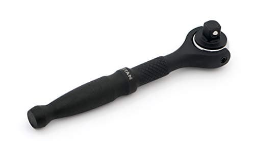 Image of Titan 11313 1/4-Inch Drive x 4-Inch 90-Tooth Swivel Head Micro Ratchet - Black, Factory