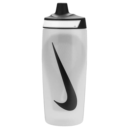 Image of Nike Refuel Bottle Grip 18oz 532ml Water Bottle Sports Bottle Training Fitness Non-Slip Grip, Natural/Black/Black