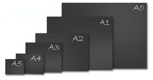 Image of Chalkboard Blackboard Wall Menu Board – A0, A1, A2, A3, A4, A5 Sizes | Extra Large to Small Writing Boards | Easy Wipe Reusable Blackboard for Café, Pub, Restaurant, Weddings & Home (A2)