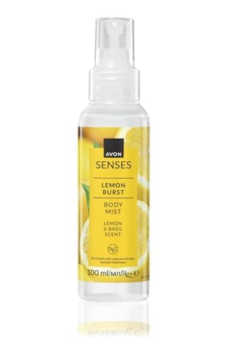 Image of Avon Senses Body Mist 100ml (Lemon Burst Lemon & Basil Scent)