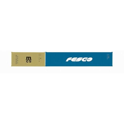 Image of Hornby Wagons - R60043 MCS & Fesco, Container Pack, 1 x 20’ and 1 x 40’ Containers - Era 11 Train Toy, 00 Gauge Wagons & Freight for Train Set, Models for Adults - 1:76 Scale Model Gift