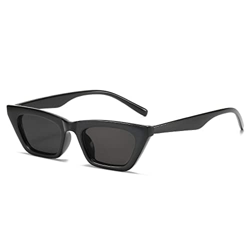 Image of Dollger Square Cat Eye Sunglasses For Women Fashion Vintage Trendy Cateye Sunglasses For women Black