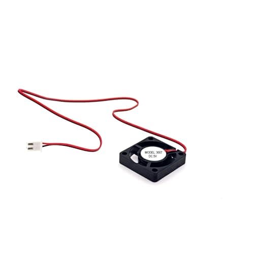 Image of JZK 30x30x7 mm DC 5V mini cooling fan 30mm with 2 pin connector, 8000 rpm, 0.08A, 3007 hydraulic bearing small brushless DC fan 3cm for development board, graphics card, 3D printer fan