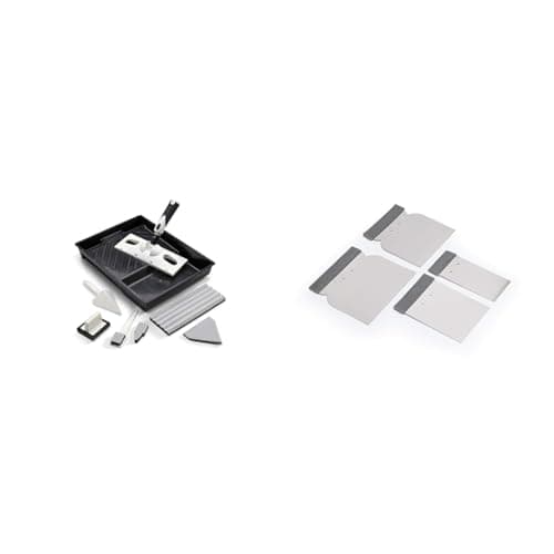 Image of Harris Seriously Good Walls & Ceilings Paint Pad Set | Handle, Large Corner Edging Window & Seriously Good Continental Filling Knives 4 Pack 102064328, 1 x 2", 1 x 3", 1 x 4",1 x 5"