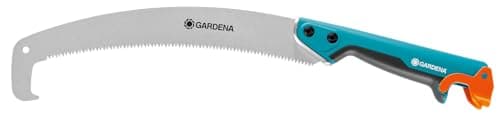 Image of Gardena combisystem Gardeners’ Saw 300 PP, Curved: Pruning Saw for Optimal Branch cuts, 315 mm Blade Length, Hook for Cut-Off Branches, Slip Stop, Precision Toothing, Double Grinding (8738-88)