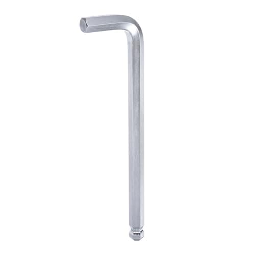 Image of sourcing map Ball End Hex Key Wrench 19mm L-Shape Extra Long Arm Hexagon Metric Wrenches Chrome Vanadium Steel Repairing Tool for Home Repair, Silver Tone