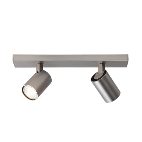 Image of Astro Ascoli Twin Indoor Spotlight (Matt Nickel), GU10 Lamp, Designed in Britain - 1286125-3 Years Guarantee