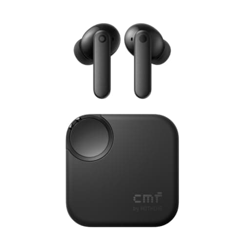 Image of CMF by Nothing Buds 2 Wireless Earbuds with 48 dB Hybrid ANC, 55-Hour Battery Life, 11mm PMI Driver, 6 HD mics and Spatial Audio, IP55 Dust & Water Resistance - Dark Grey