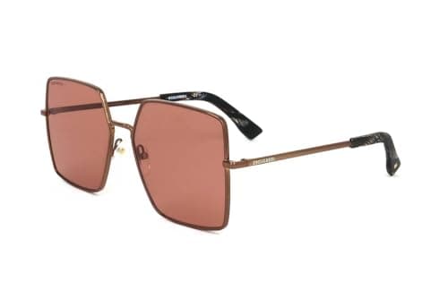Image of Dsquared D2 0052/s EX4/VC BROWN HORN Sunglasses Women's Metal, Standard, 59