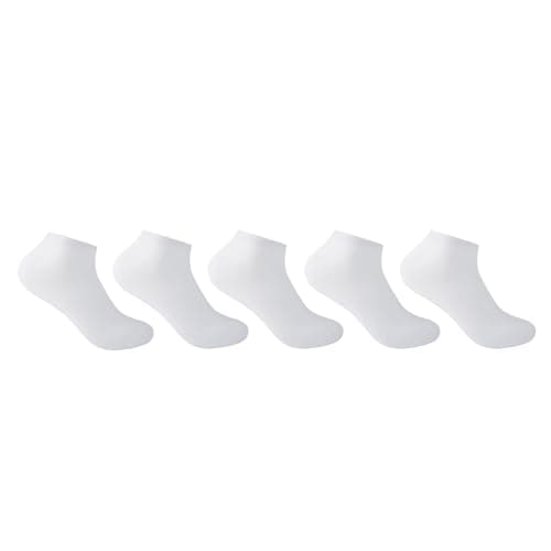 Image of Slazenger Mens 5 Pack Trainer Socks White Mens 12+